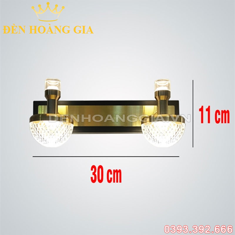 Đèn led rọi tranh 2 bóng 10W Rolux-DRT2B805310W