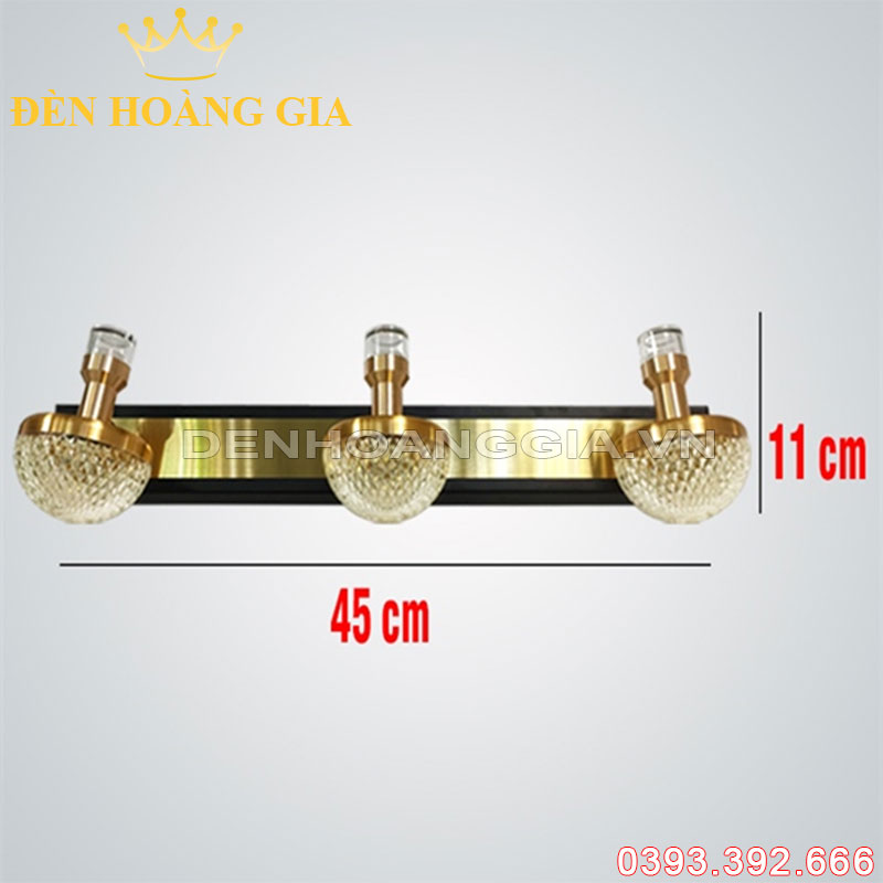 Đèn led rọi tranh 3 bóng 15W Rolux-DRT3B8053