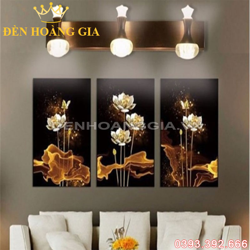 Đèn led rọi tranh hiện đại 3 bóng 15W Rolux-DRT3B13615W