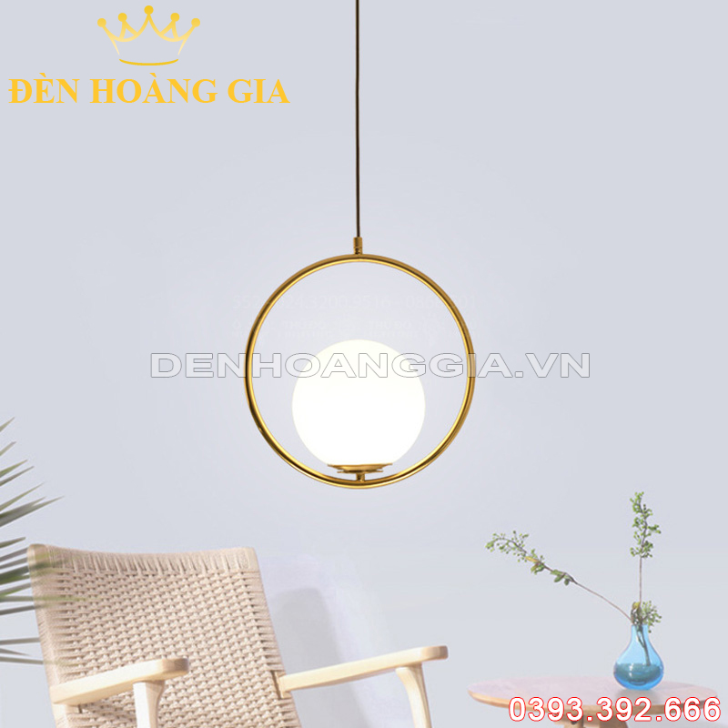 Đèn led thả hiện đại decor Monaco Gold Rolux-DLT1DCT2150G