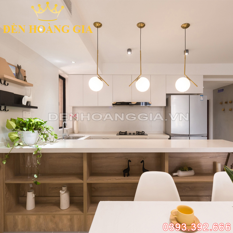 Đèn led thả hiện đại decor Monaco Gold Rolux-DLT1DCT3150G