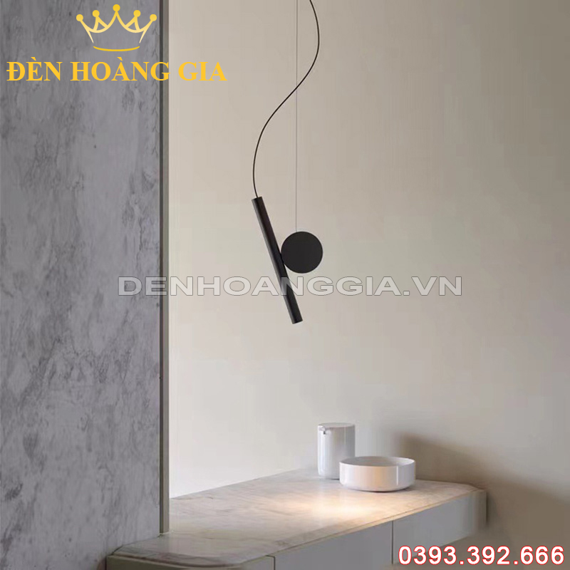 Đèn led thả phong cách Bắc Âu Black Rolux-DLTBA01BK