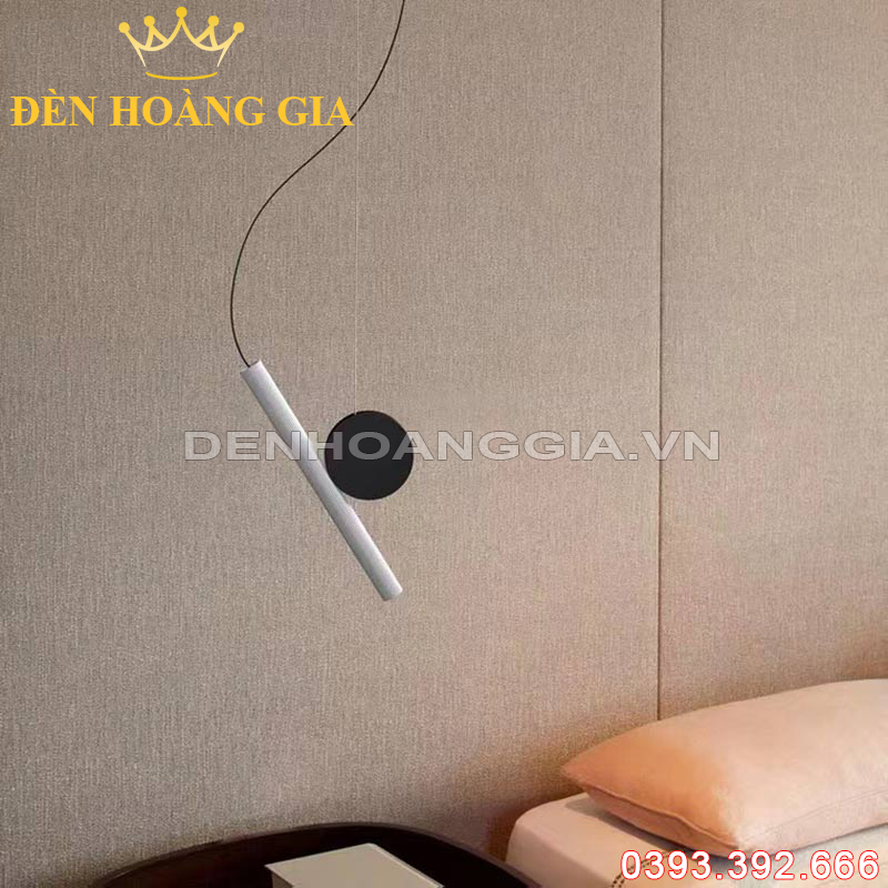 Đèn led thả phong cách Bắc Âu White Rolux-DLTBA01WH