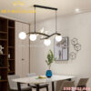 Đèn Led thả trang trí 2 con chim sứ 4 bóng Black Rolux-DLT4B8816BK