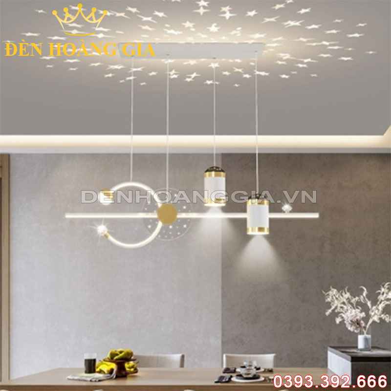 Đèn led thả trang trí Decor hiện đại Trắng Rolux-DLTHD2023WH