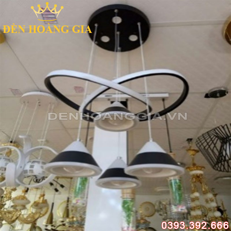 Đèn led thả trang trí Hiện đại 4 bóng Rolux-DLT4B6306