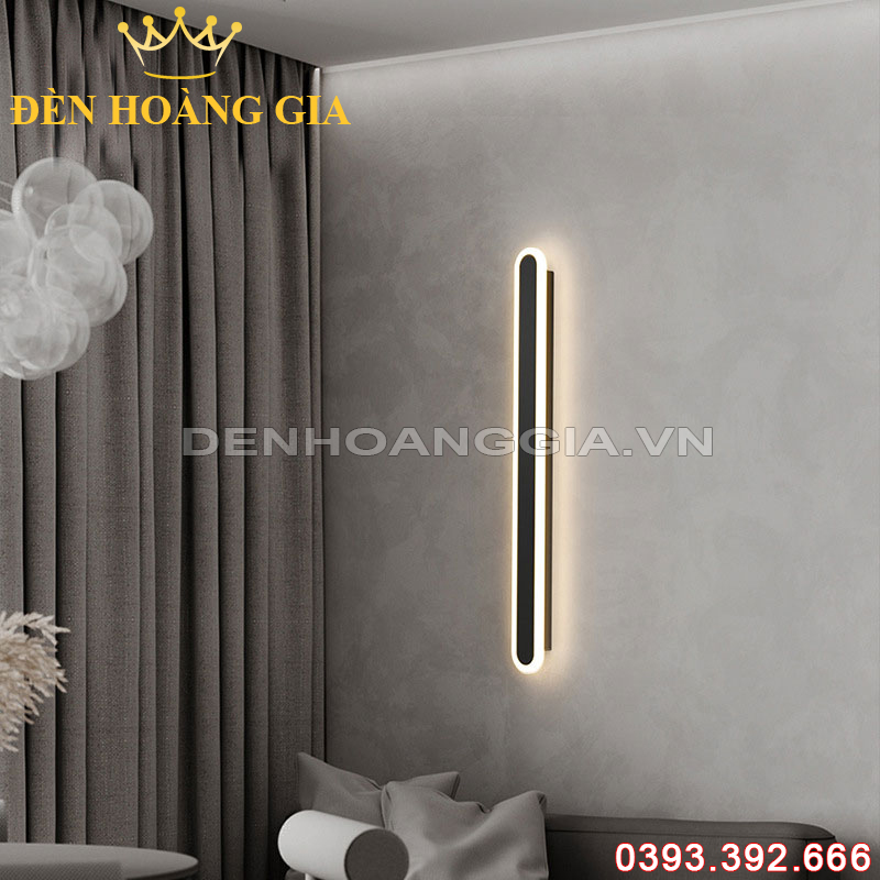 Đèn Led tường hiện đại Decor phong cách Bắc Âu Black Rolux-DTHDCT0013BK