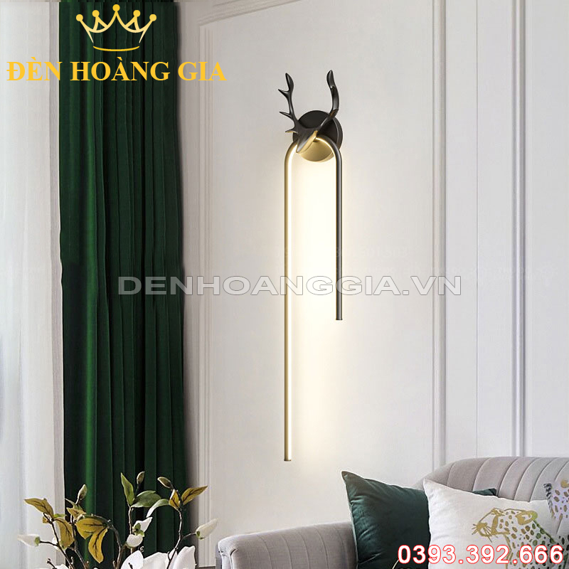 Đèn Led tường hiện đại Decor phong cách Bắc Âu Black Rolux-DTHDCT0012BK