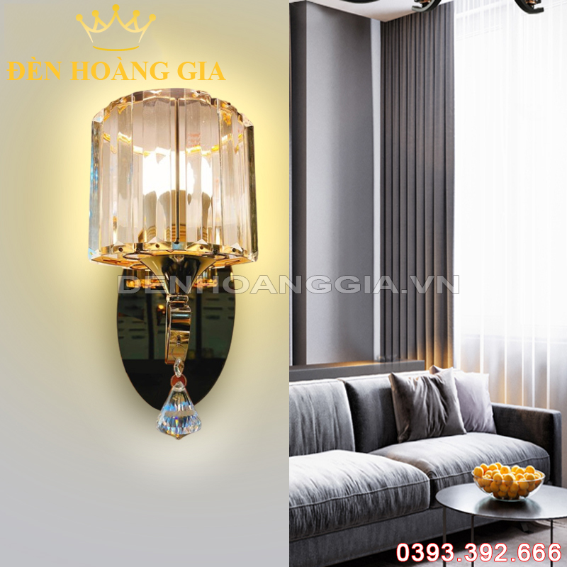 Đèn Led tường Pha lê Decor hiện đại Rolux-DTPLHD1114C