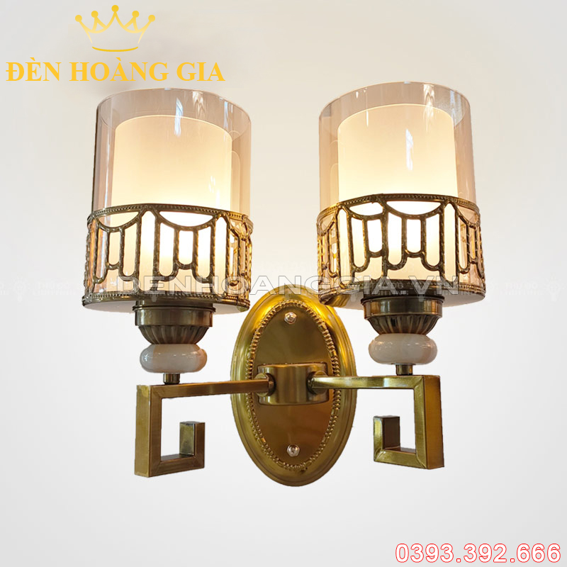 Đèn tường hợp kim Hình trụ đôi Rolux-DTHKHT2B6669