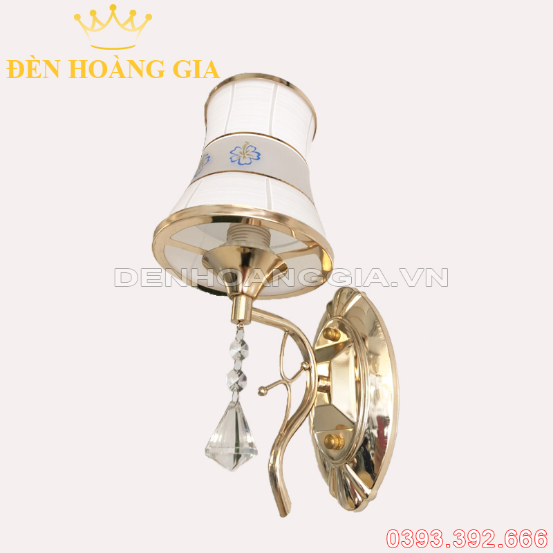Đèn tường hợp kim hoạ tiết Bông Hoa đơn Rolux-DTHKBH1BJ077