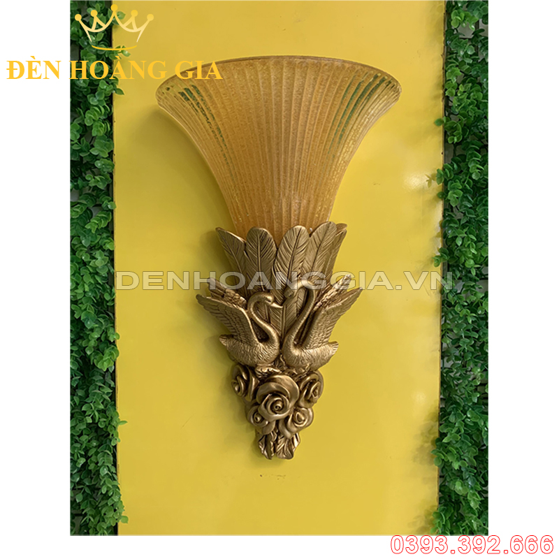 Đèn tường hợp kim Thiên Nga và Hoa Hồng Rolux-DTHKTNHH6308