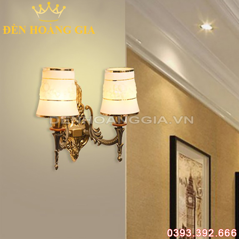 Đèn tường hợp kim thiết kế Tân Cổ Điển đôi Rolux-DTHKTCD2BJ080