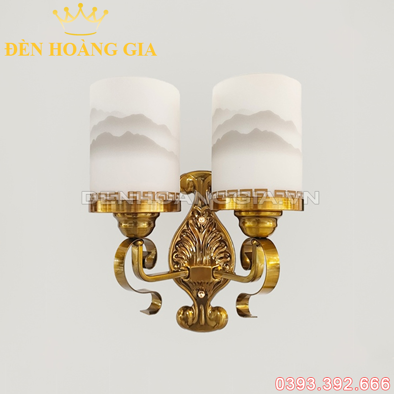Đèn tường hợp kim trang trí Phòng khách đôi Rolux-DTHK2DPK6648