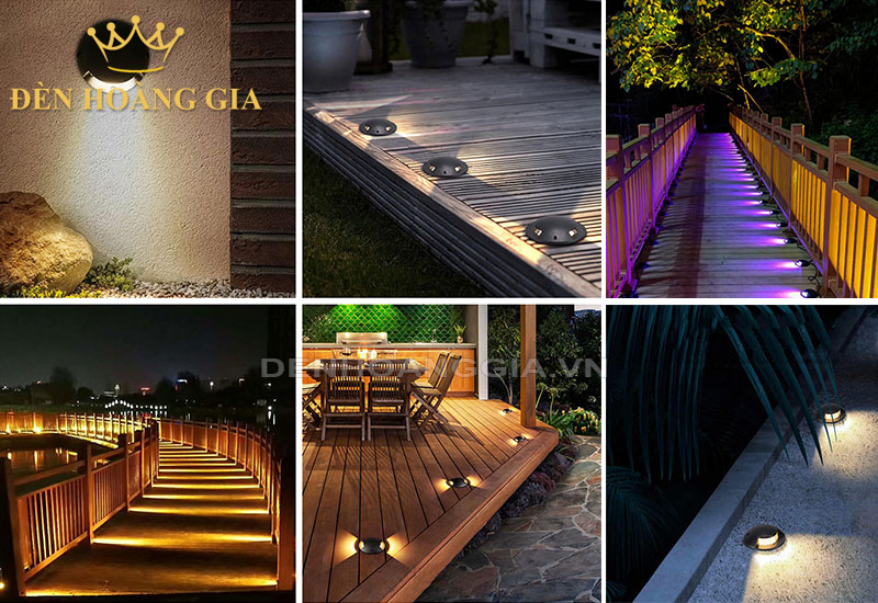 Các ứng dụng lắp đèn led âm đất chiếu hắt ngang