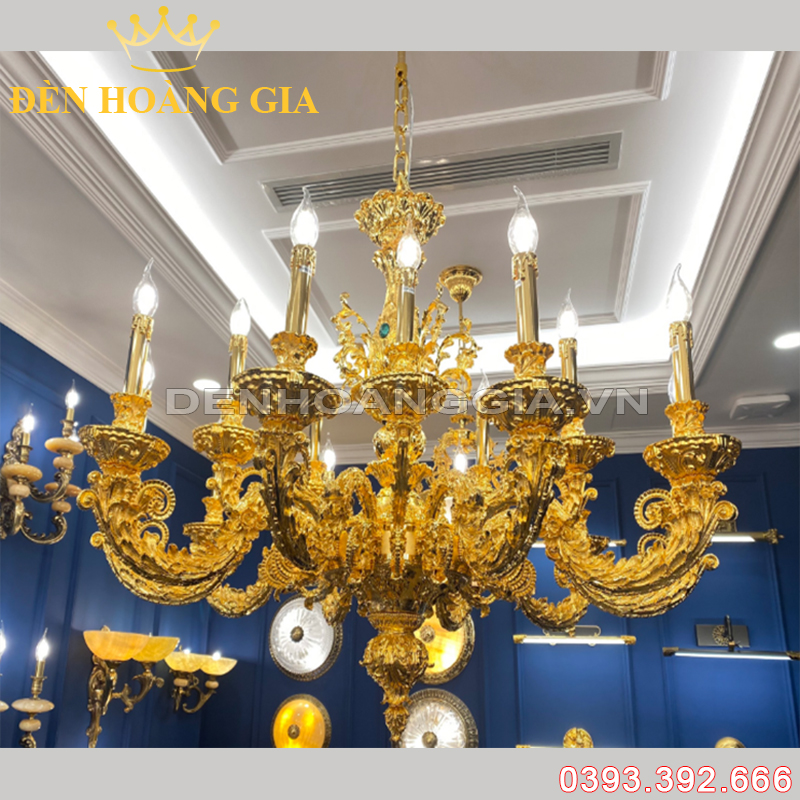 Đèn led chùm Đồng Châu Âu Rolux-DCDCAVT88860