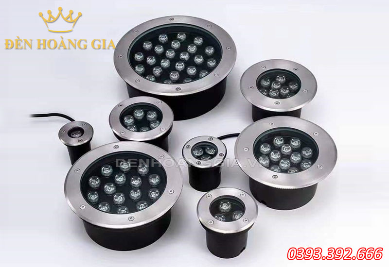 Các loại đèn led âm đất hình tròn