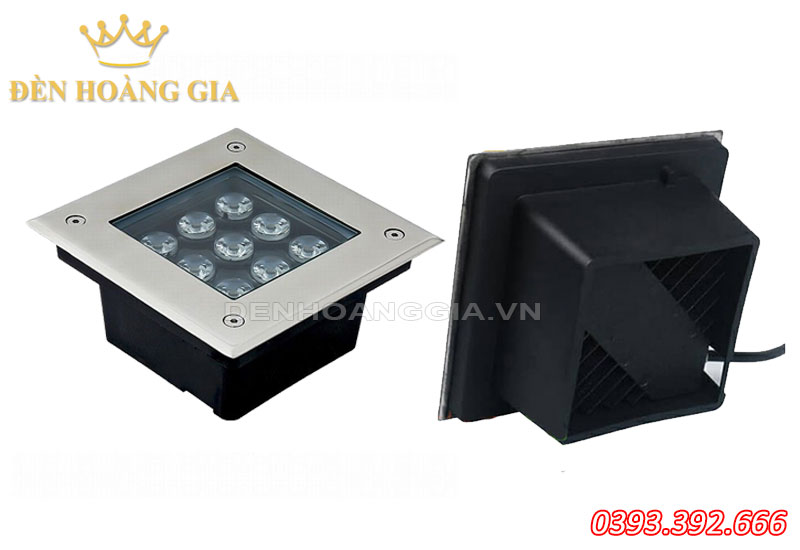 Đèn led âm đất hình vuông