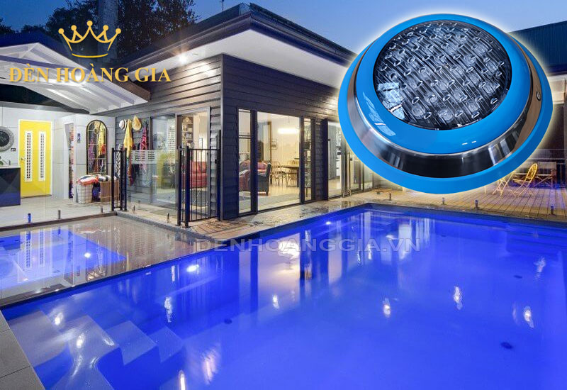 Đèn led hồ bơi màu xanh dương 24w
