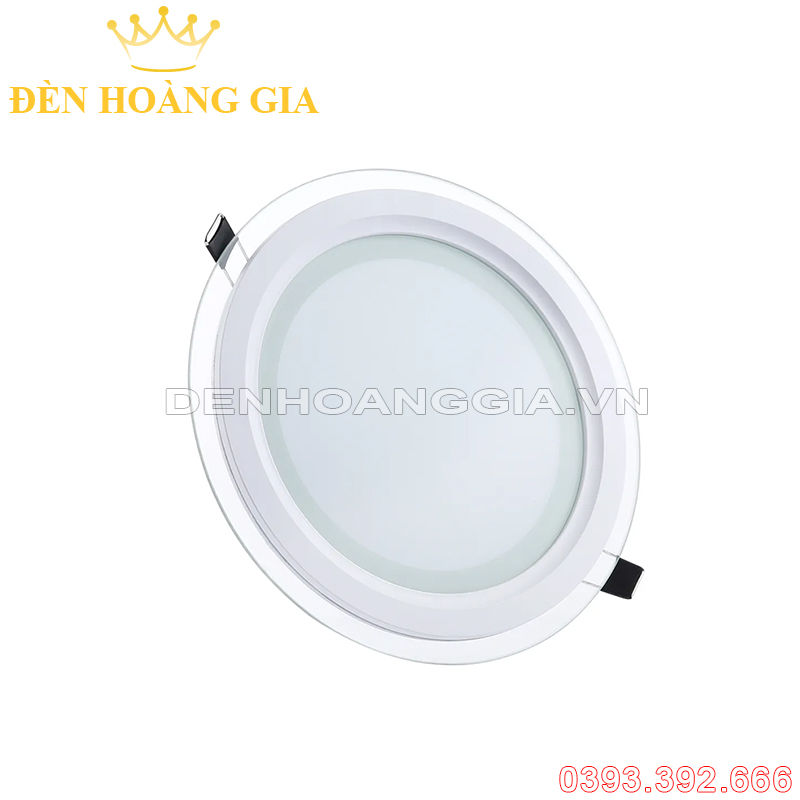 Đèn led âm trần mặt kính mờ tròn Đổi màu