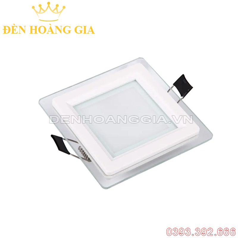 Đèn led âm trần mặt kính mờ vuông 6w 9w 12w 18w 24w 30w - Đổi màu
