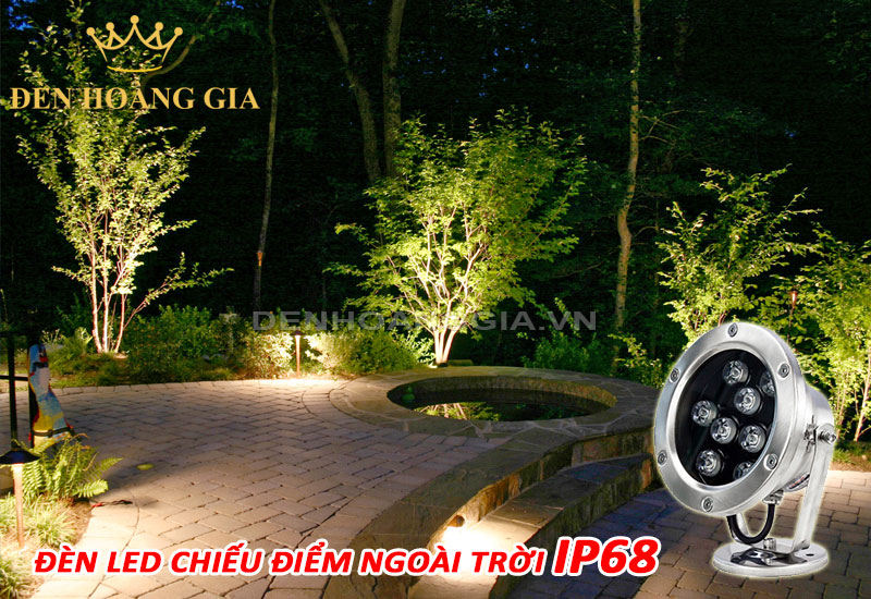 Đèn led chiếu điểm ngoài trời IP68