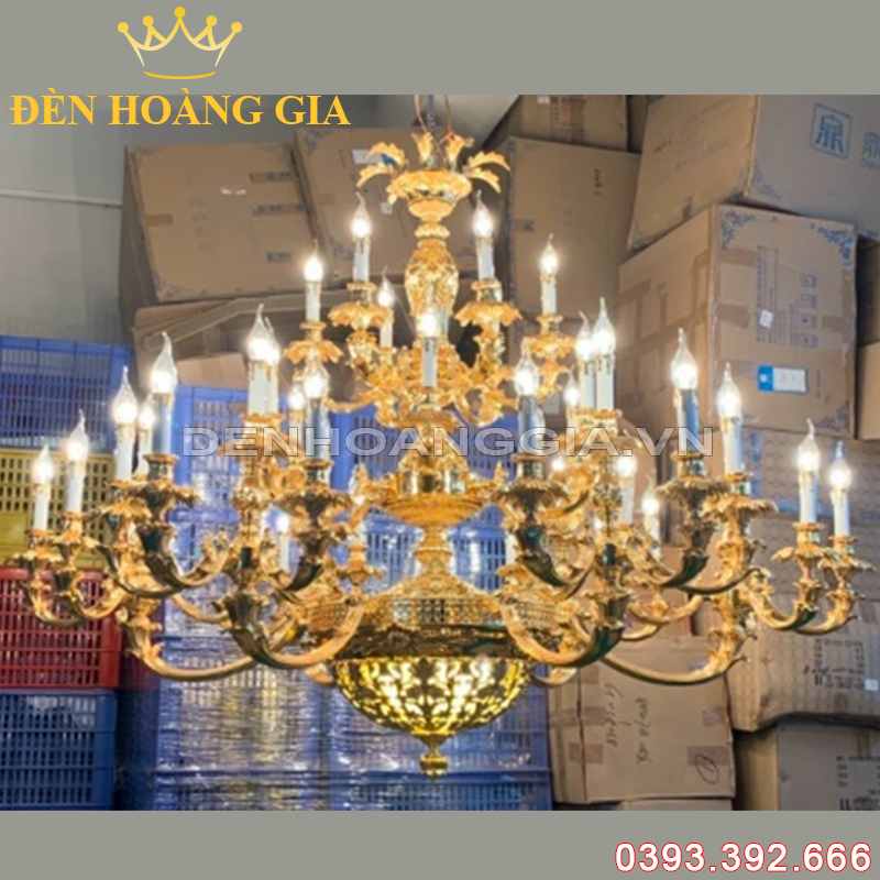 Đèn led chùm cổ điển Rolux-DCHK2027 42 Tay