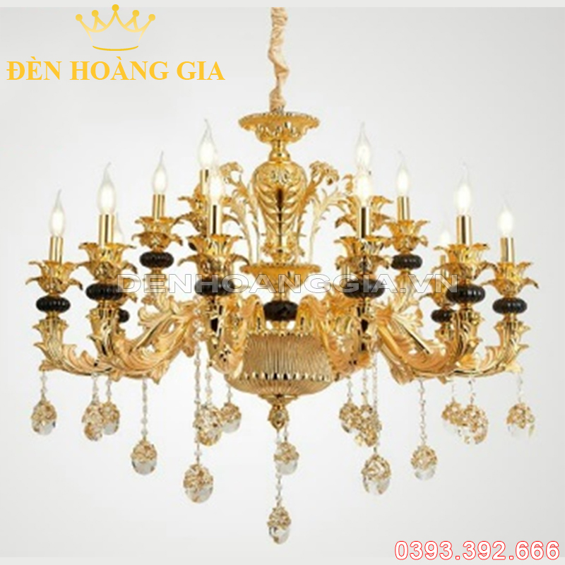 Đèn led chùm cổ điển Rolux-DCHK2031 15 Tay