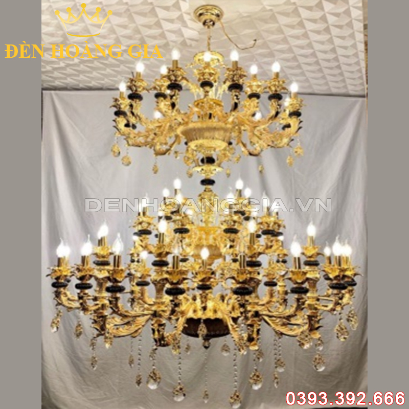 Đèn led chùm cổ điển Rolux-DCHK2031 68 Tay