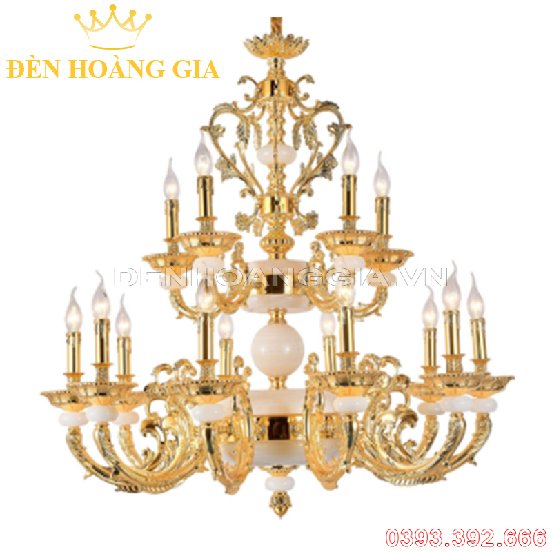 Đèn led chùm cổ điển Rolux-DCHK2034 15 Tay