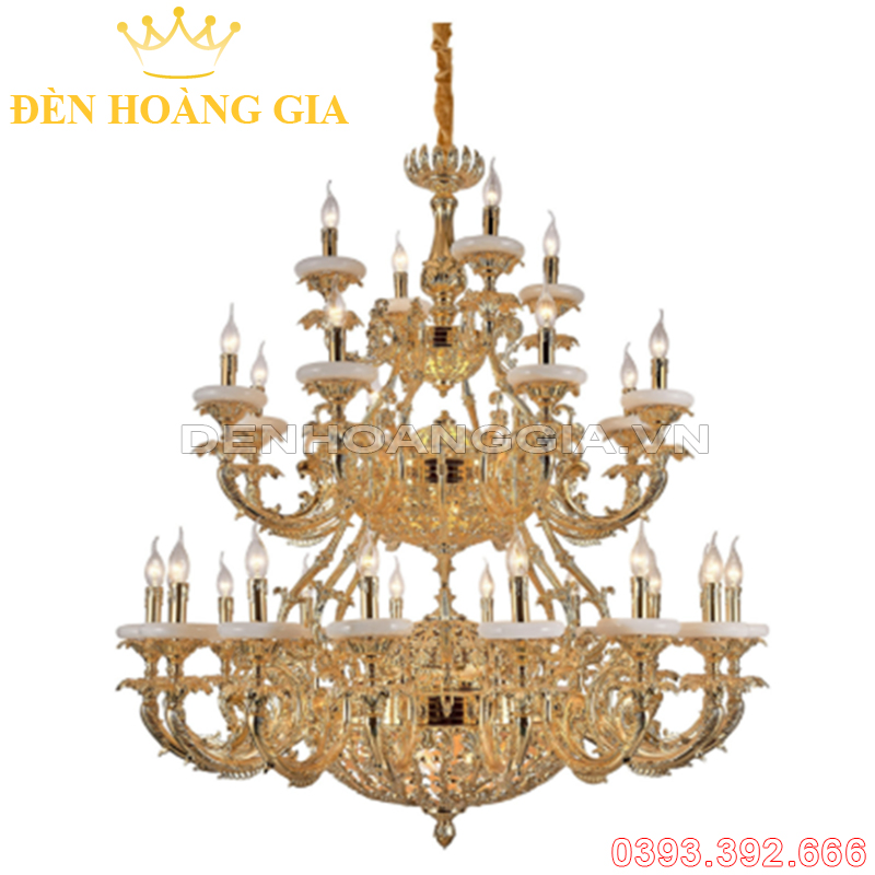 Đèn led chùm cổ điển Rolux-DCHK2039 28 Tay