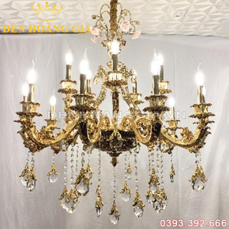 Đèn led chùm cổ điển Rolux-DCHK3512 15 Tay