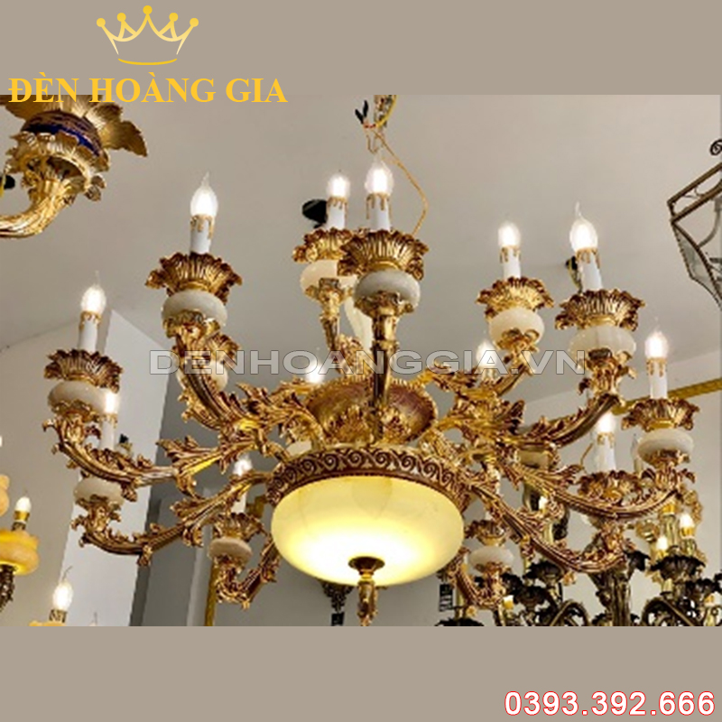 Đèn led chùm cổ điển Rolux-DCHK5012 15 Tay