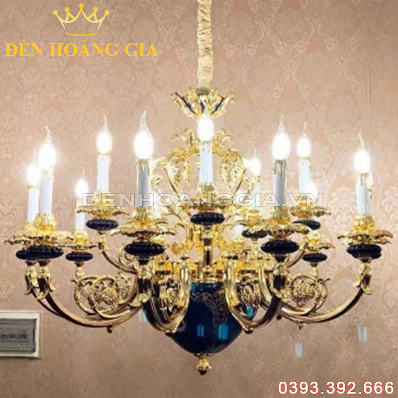 Đèn led chùm cổ điển Rolux-DCHK5028 15 Tay