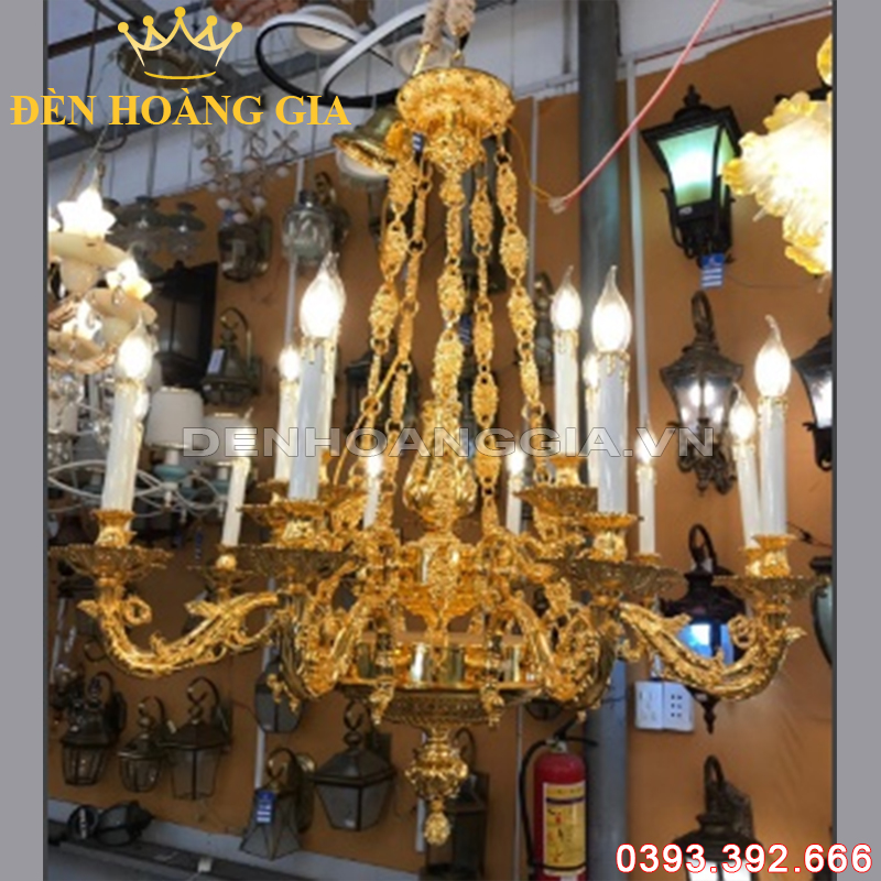 Đèn led chùm cổ điển Rolux-DCHK5031 15 Tay