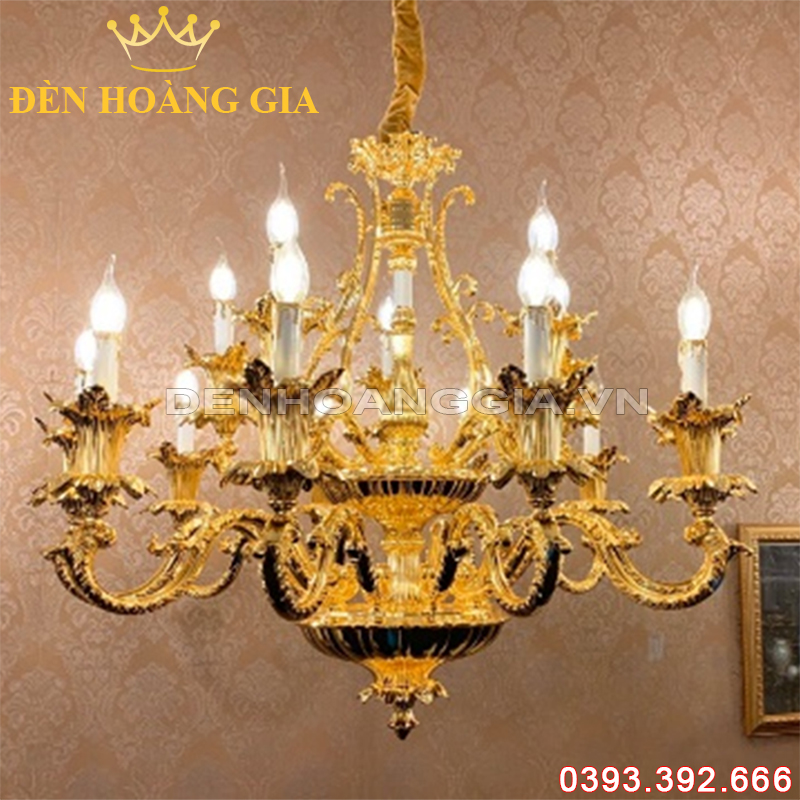 Đèn led chùm cổ điển Rolux-DCHK5032 15 Tay