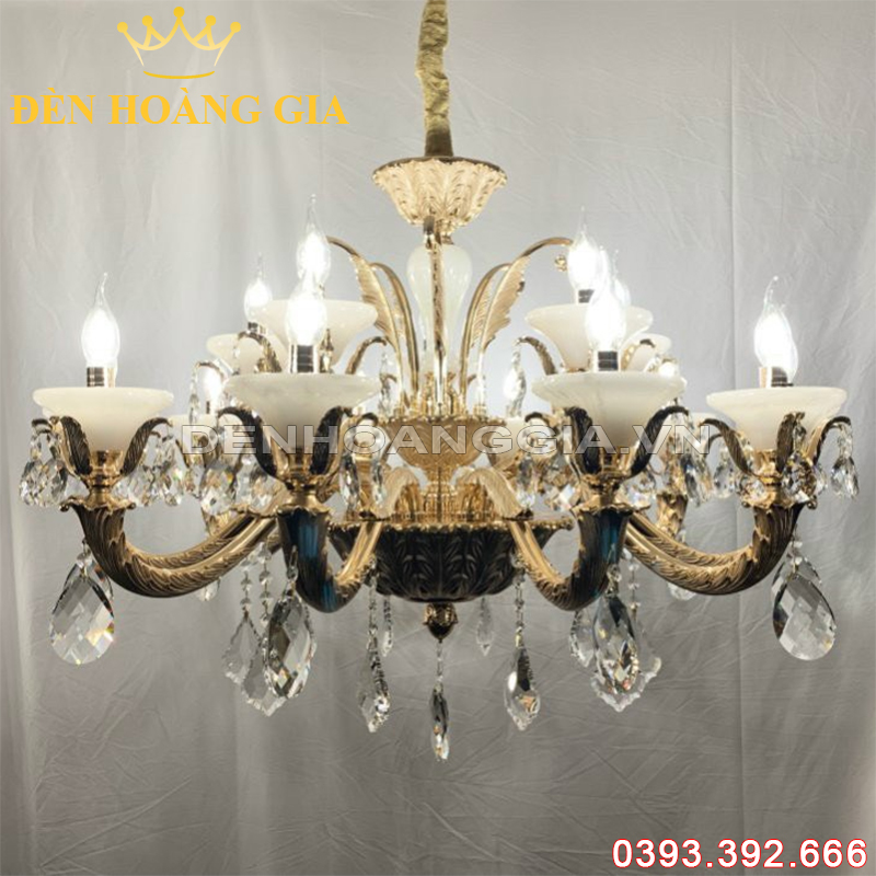 Đèn led chùm cổ điển Rolux-DCHK5038 15 Tay