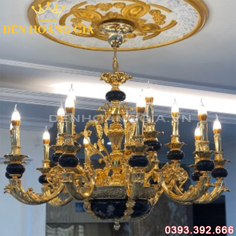 Đèn led chùm cổ điển Rolux-DCHK9052 15 Tay