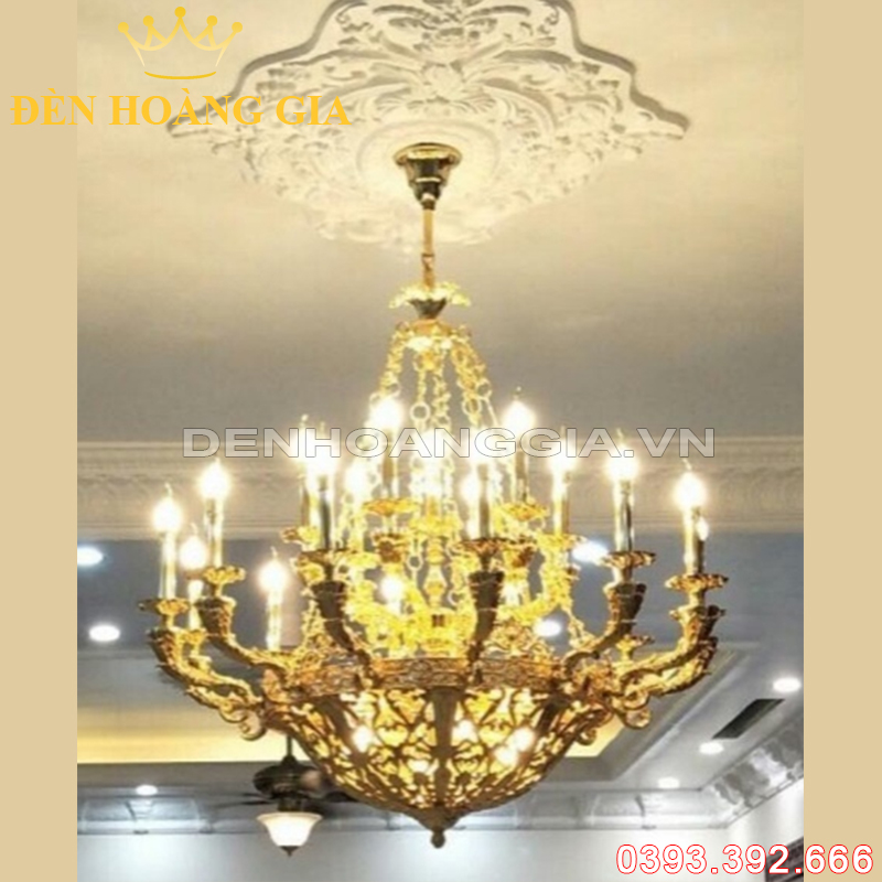 Đèn led chùm Đồng Châu Âu Rolux-DCDCAVT16689