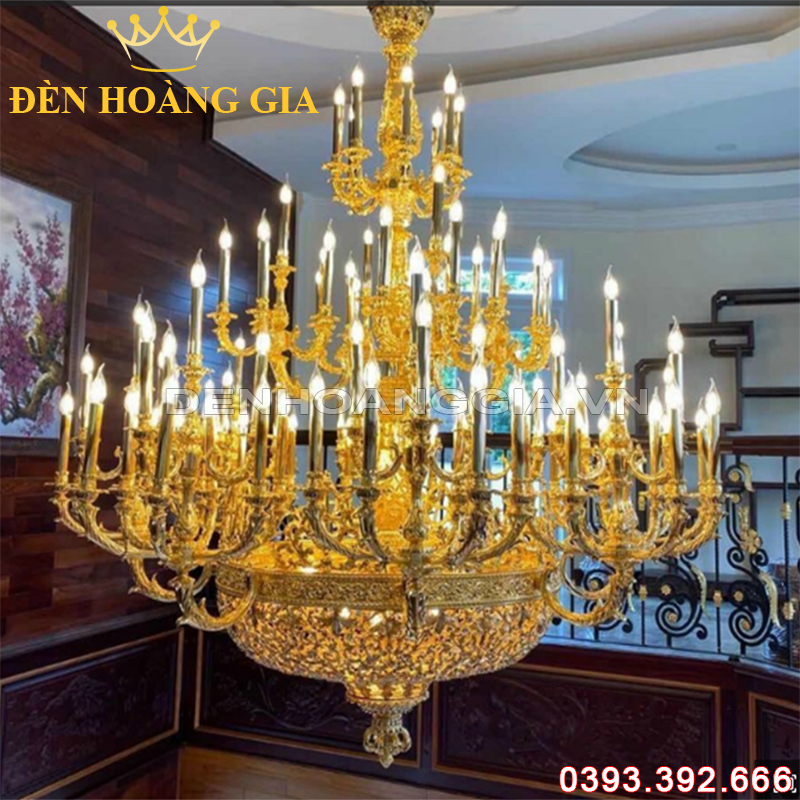 Đèn led chùm Đồng Châu Âu Rolux-DCDCAVT8886 134 Tay