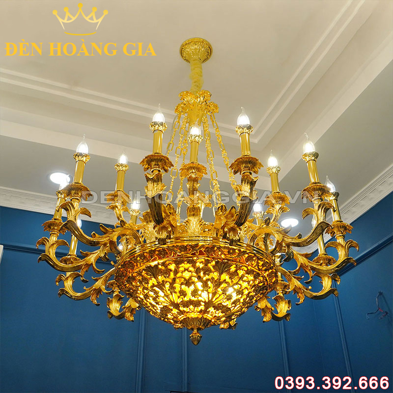 Đèn led chùm Đồng Châu Âu Rolux-DCDCAVT18069