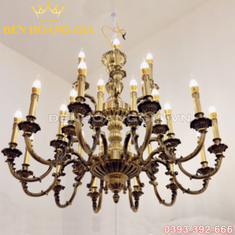 Đèn led chùm Đồng Rolux-DCD1101 30 Tay