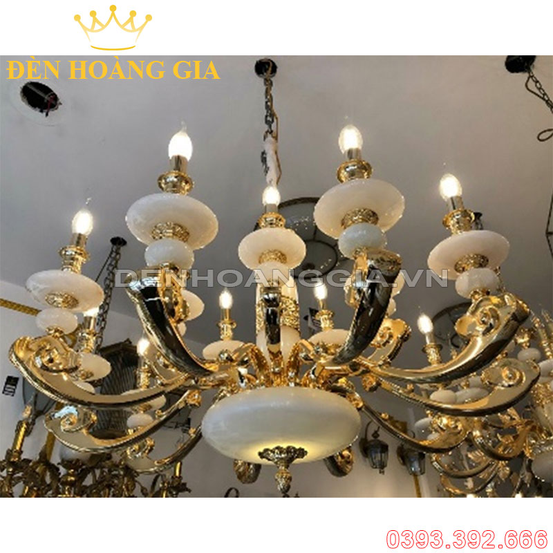 Đèn led chùm Đồng Rolux-DCD1162 15 Tay