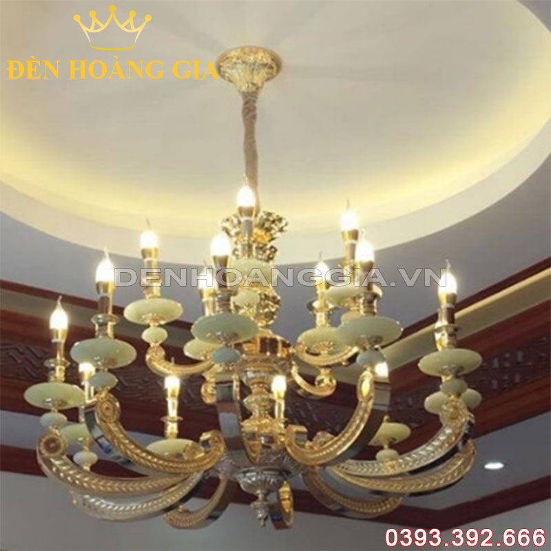 Đèn led chùm Đồng Rolux-DCD1173 15 Tay