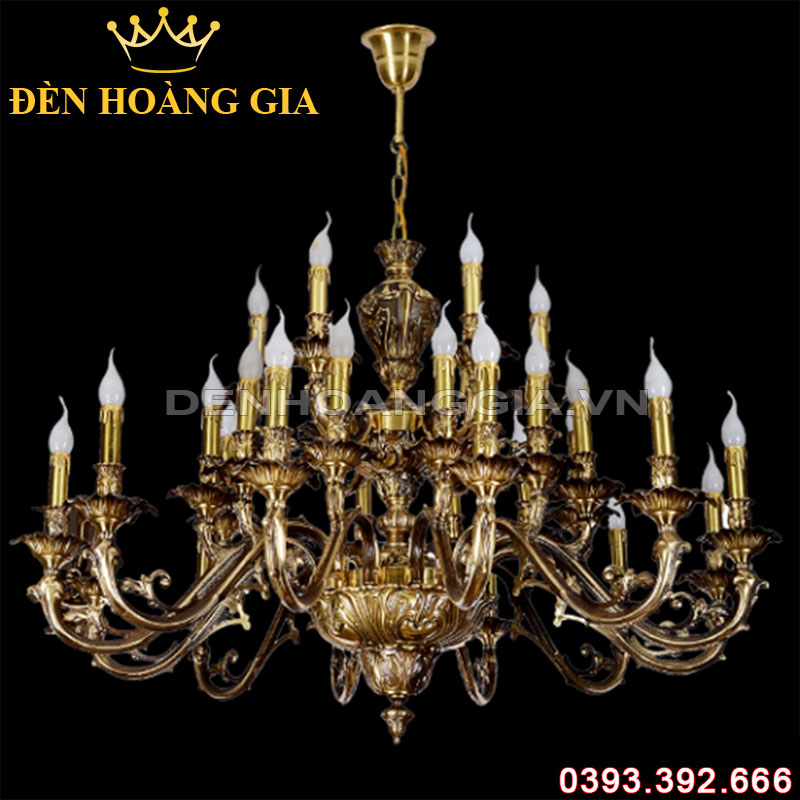 Đèn led chùm Đồng Rolux-DCD1242 30 Tay