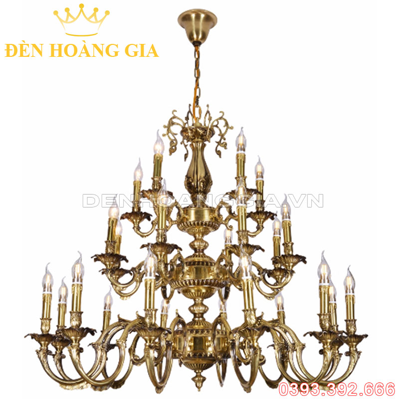 Đèn led chùm Đồng Rolux-DCD1243