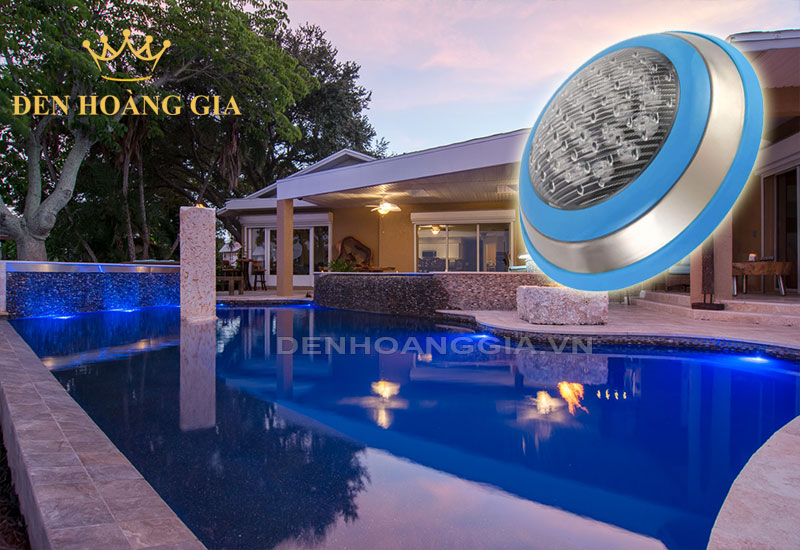 Đèn led hồ bơi màu xanh dương 18w