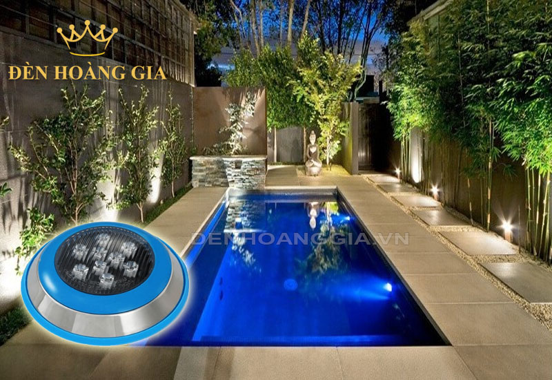 Đèn led hồ bơi màu xanh dương 9w