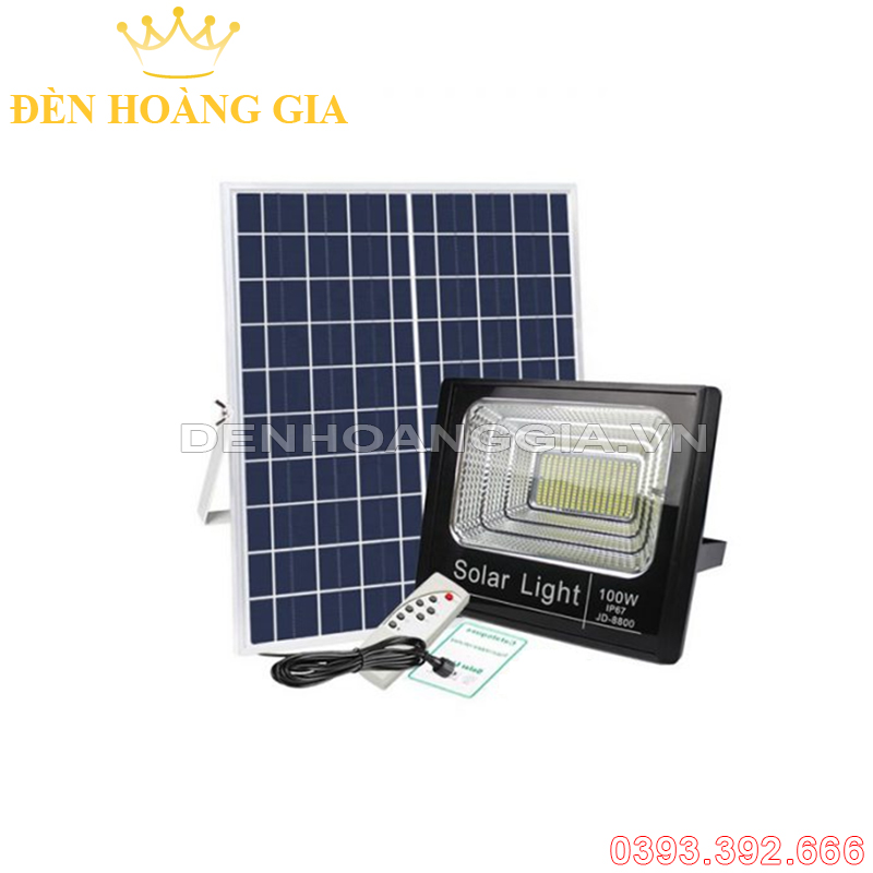 Đèn led pha năng lượng mặt trời V1 100w