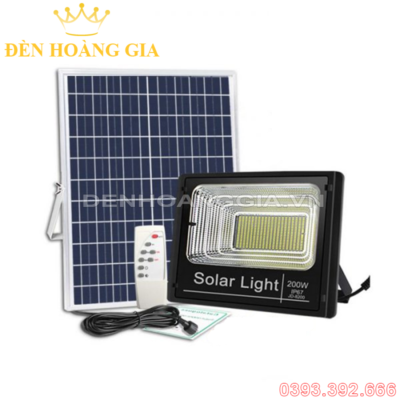 Đèn led pha năng lượng mặt trời V1 200w